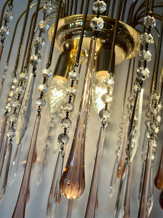 Image 1 of Teardrop lamp vintage retro roze