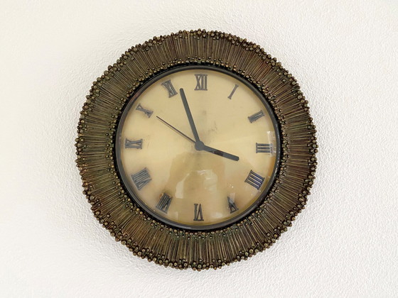Image 1 of Vintage brutalistische wandklok