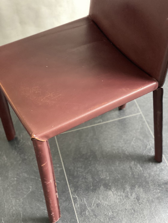 Image 1 of Paar Italiaanse Arben eetkamerstoelen uit de jaren 70