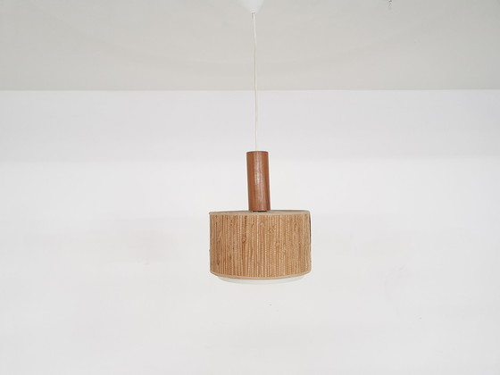 Image 1 of Skandinavisch moderne rotan hanglamp, jaren 60