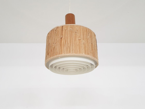 Image 1 of Skandinavisch moderne rotan hanglamp, jaren 60