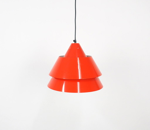 Fog & Morup Zone hanglamp rood, 1960's