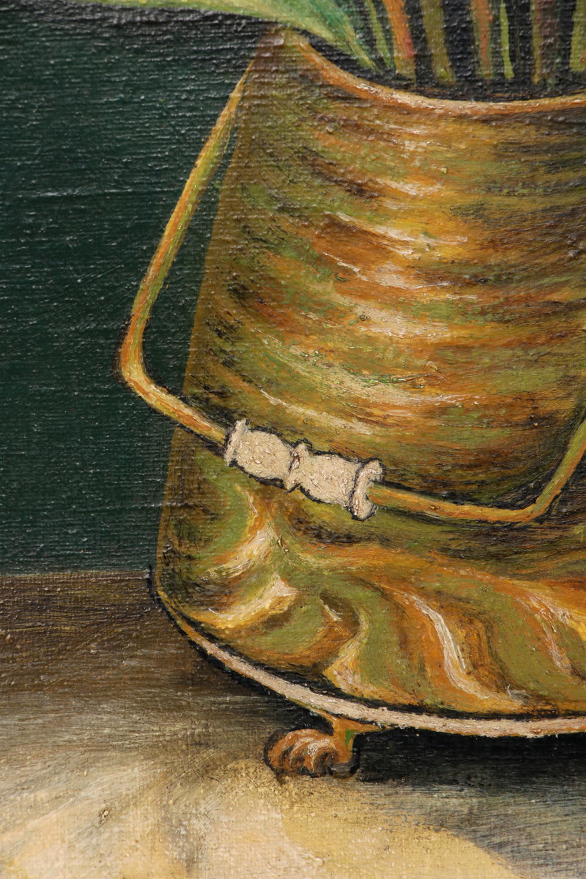 Schilderij stilleven met rozen getekend met J.Ter Haak,1970 | €175 | Whoppah, image size:853x1280