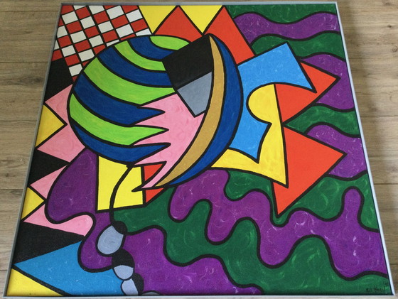 Image 1 of Jozef van der Horst - abstract schilderij