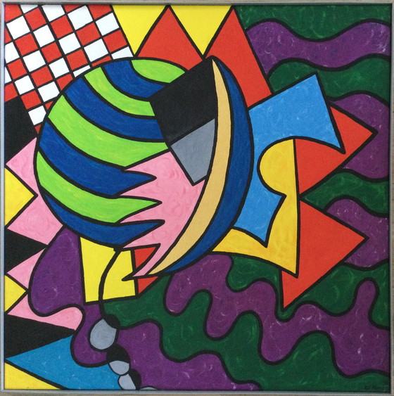 Image 1 of Jozef van der Horst - abstract schilderij