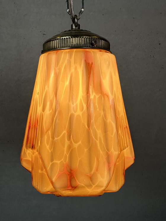 Image 1 of Art deco opaline hanglamp