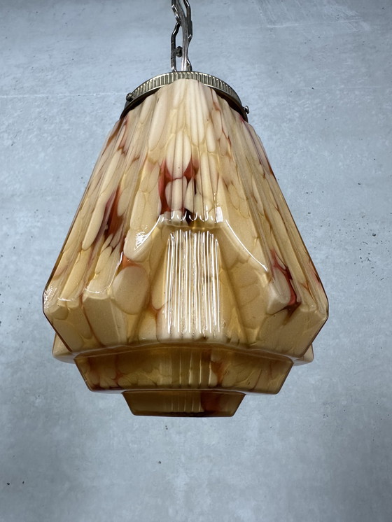 Image 1 of Art deco opaline hanglamp