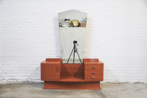 Vintage kaptafel spiegel