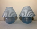 2x Vintage mushroom lamp