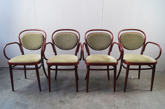 Image 1 of 4x Vintage Thonet 215 P Stoelen, set