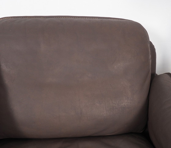 Image 1 of De Sede DS61 vintage bruin leren bankje