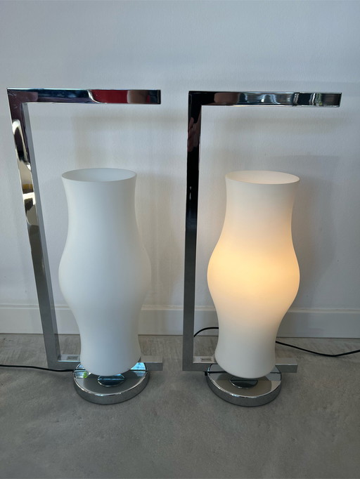 2 x Artemide Galatea tafellamp