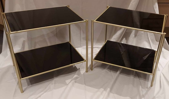 Image 1 of 2xVintage bijzettafels