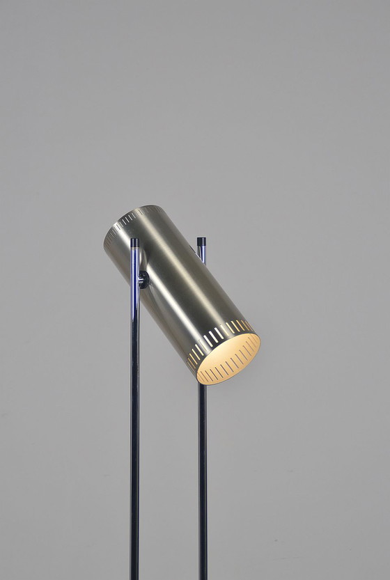 Image 1 of Deense vloerlamp 'Trombone' door Jo Hammerborg voor Fog & Mørup, jaren '60