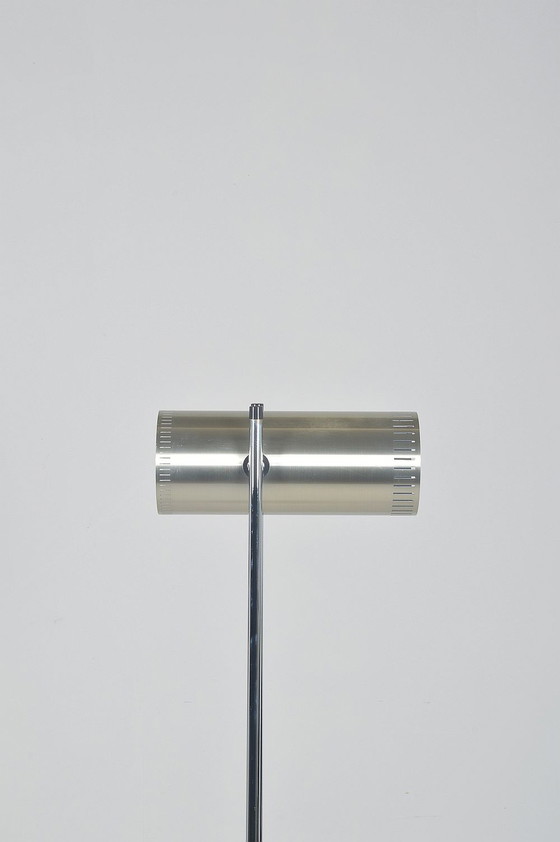 Image 1 of Deense vloerlamp 'Trombone' door Jo Hammerborg voor Fog & Mørup, jaren '60