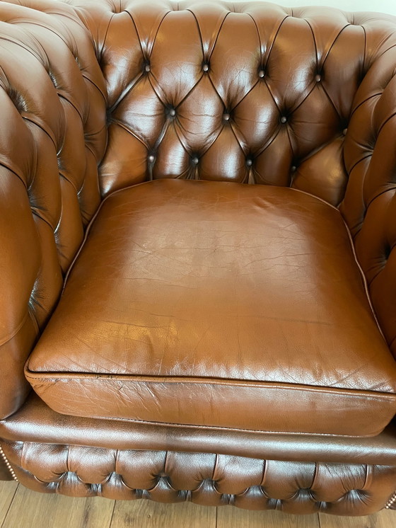 Image 1 of 2x Chesterfield vintage fauteuil