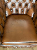 2x Chesterfield vintage fauteuil