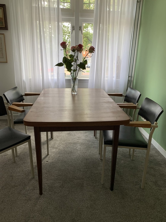 Image 1 of 4x Midcentury Eetkamerstoel