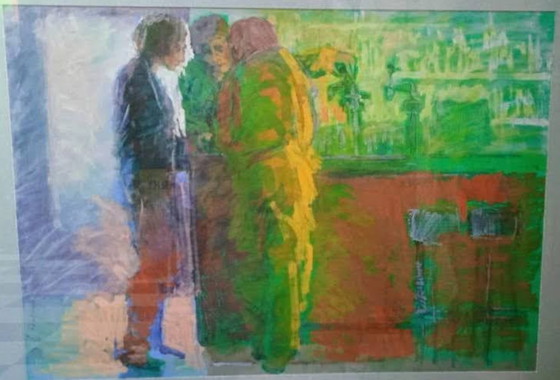 Image 1 of Peter Polderman - Stamgasten in Cafe