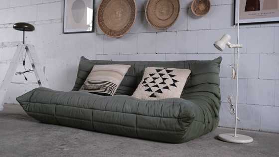 Image 1 of Vintage Michel Ducaroy voor Ligne Roset Togo 3-zits