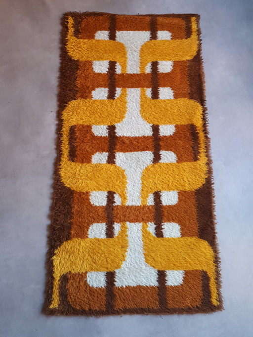 70's vintage vloerkleed funky spaceage