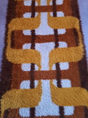 70's vintage vloerkleed funky spaceage