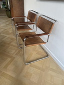 2x Thonet S34 armstoel by Mart Stam