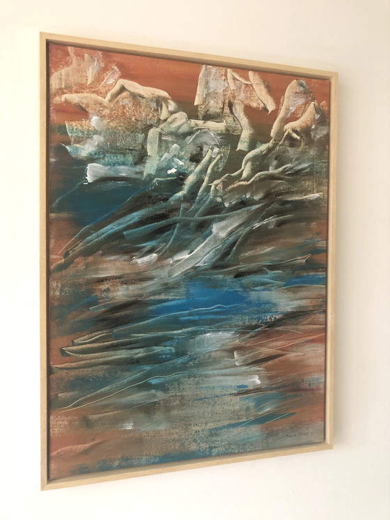 Image 1 of Marcel Klever / nr 51 abstract schilderij