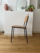 6x MH Stalmobler Mid century stapelstoelen