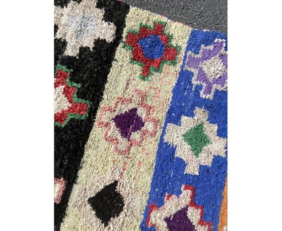 Image 1 of Vintage Boucherouite Berber Marokkaans vloerkleed