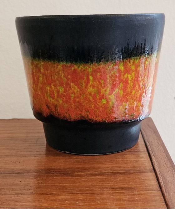 Image 1 of Keramieken Vintage Bloempot Jaren 70