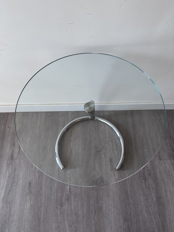 Image 1 of Vintage chroom bijzettafel