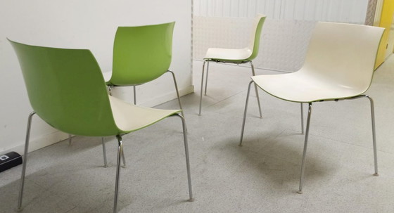 Image 1 of 4x Arper Catifa bicolor staal, set