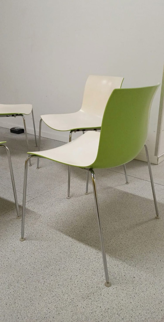 Image 1 of 4x Arper Catifa bicolor staal, set