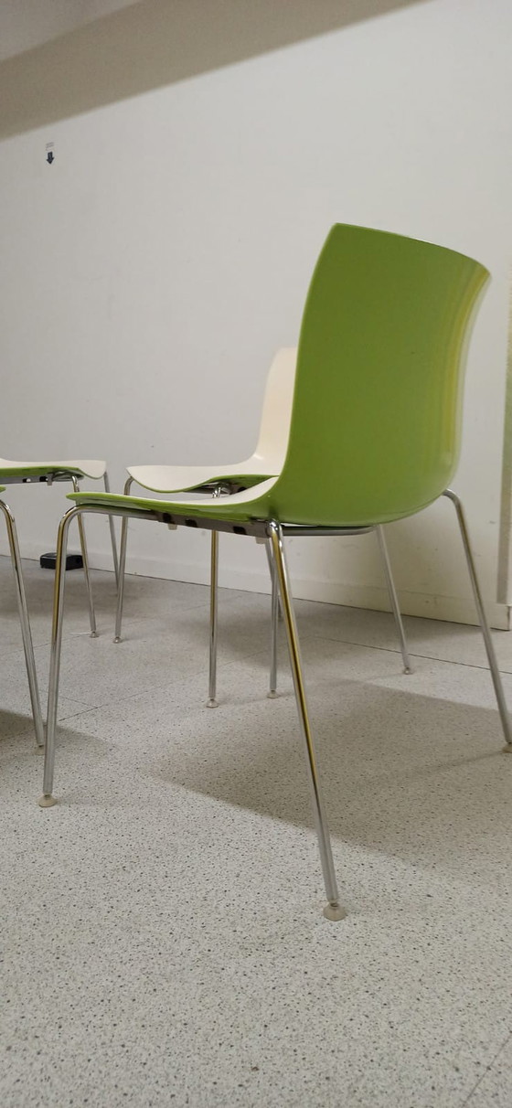 Image 1 of 4x Arper Catifa bicolor staal, set