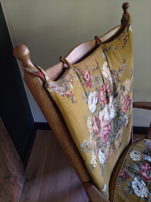 Vintage Scandinavische spijlenstoel