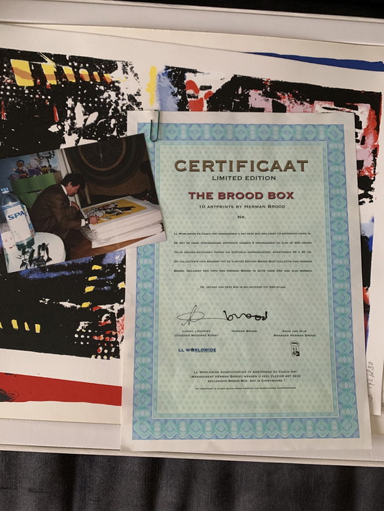 Image 1 of Herman Brood litho’s (Brood box)