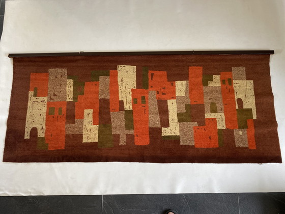 Image 1 of Vintage Hongaars Fluweel wandtapijt