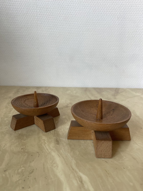 Image 1 of 8x Vintage kandelaars