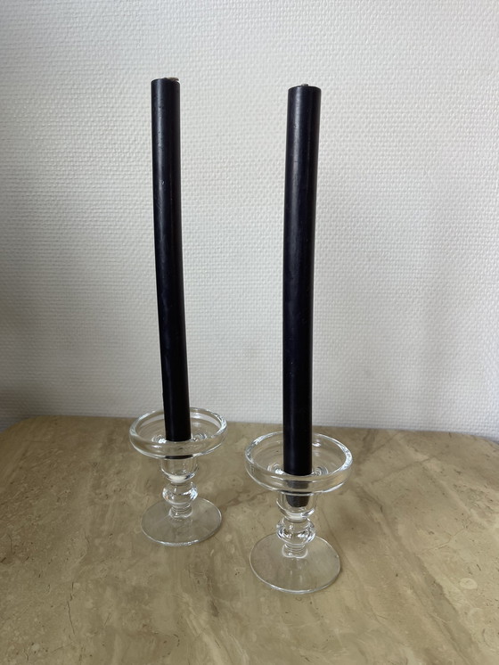 Image 1 of 8x Vintage kandelaars