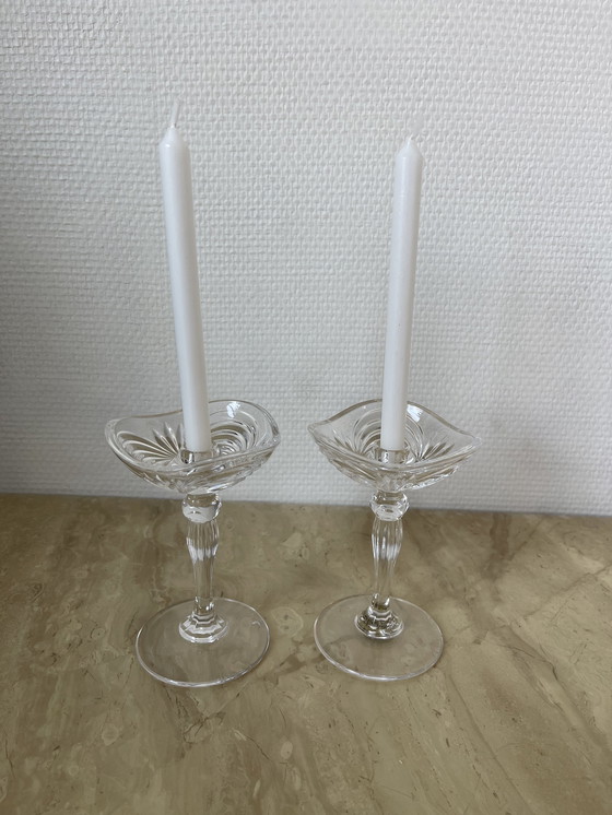 Image 1 of 8x Vintage kandelaars