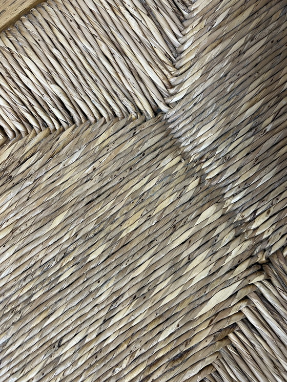 Image 1 of 6x vintage stoel met rieten zitting