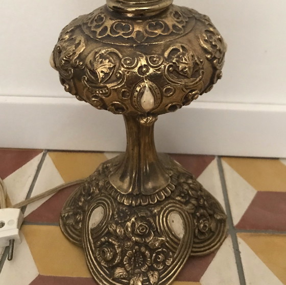 Image 1 of Loevsky & Loevsky White Metal Castings tafellamp