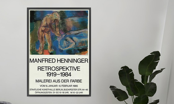 Image 1 of Manfred Henninger Retrospectieve Staatliche Kunsthalle Berlin poster