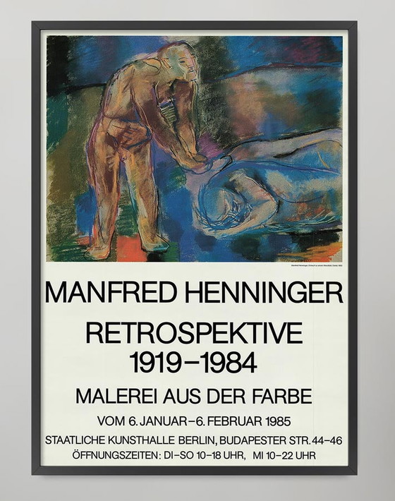 Image 1 of Manfred Henninger Retrospectieve Staatliche Kunsthalle Berlin poster