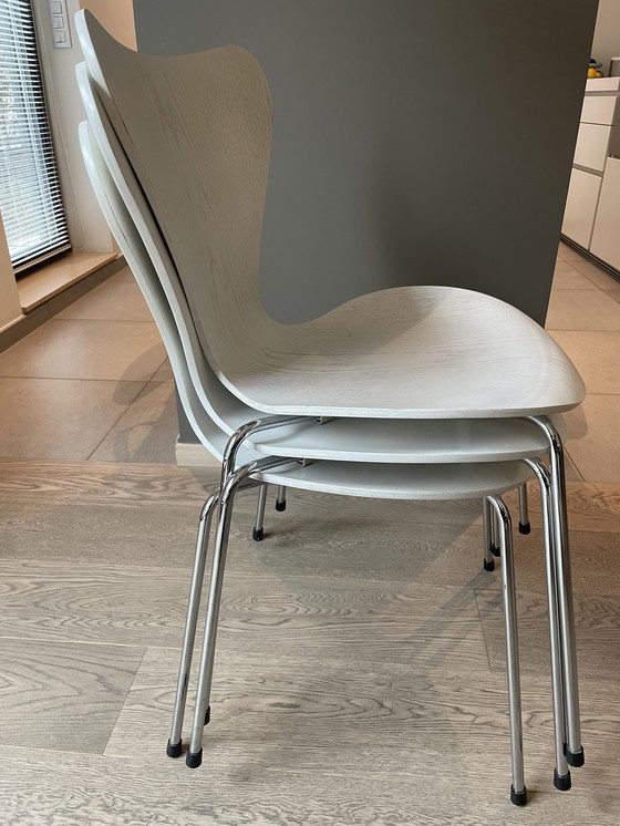 Image 1 of 3x Fritz Hansen Stoelen - In prijs verlaagd!