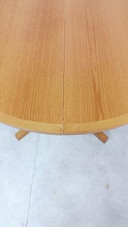 Vintage Deense ronde eettafel