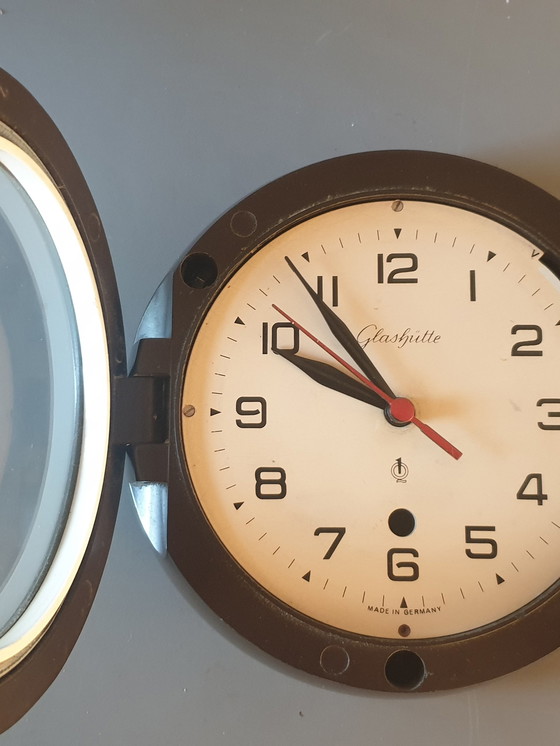 Image 1 of Vintage Glashütte scheepsklok
