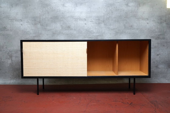 Image 1 of Zwart vintage dressoir van Florence Knoll Bassett voor Knoll Inc.