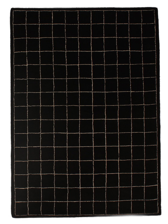 Image 1 of House of Rugs - Black Squares Vloerkleed